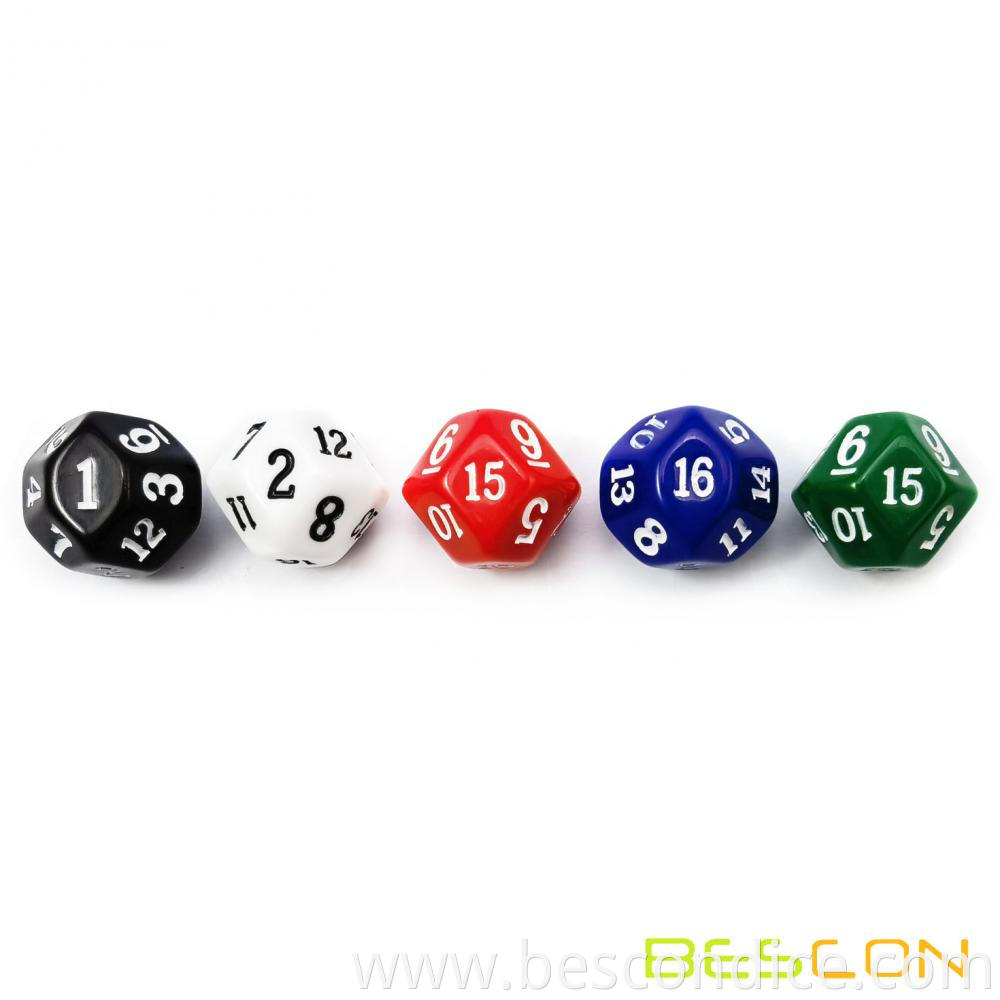 16 Sides Polyhedral Game Dice 2